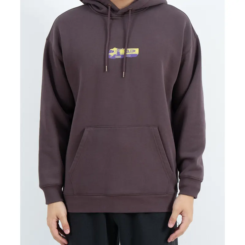 Áo hoodie có hình túi Kangaroo và mặt sau xe tải nhiều màu